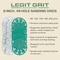 Legit Grit 6 inch Sand paper Disc, 49-Hole, Mixed Grit - Sample, GRITS: 80/120/150/180/220 2 of each, 10PK LG6-49SAMP1-10 - alternate 4